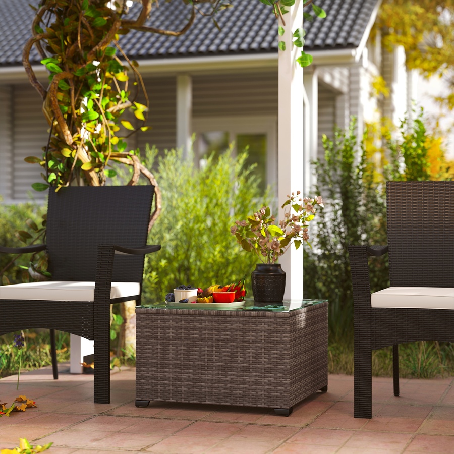 Image 968167_ALTMORE1.jpg, Product 968-167 / Price $94.99, Outsunny 24.4" Patio Wicker Coffee Table, PE Rattan Side Tables, Dark Grey from Outsunny on TSC.ca's Home & Garden department