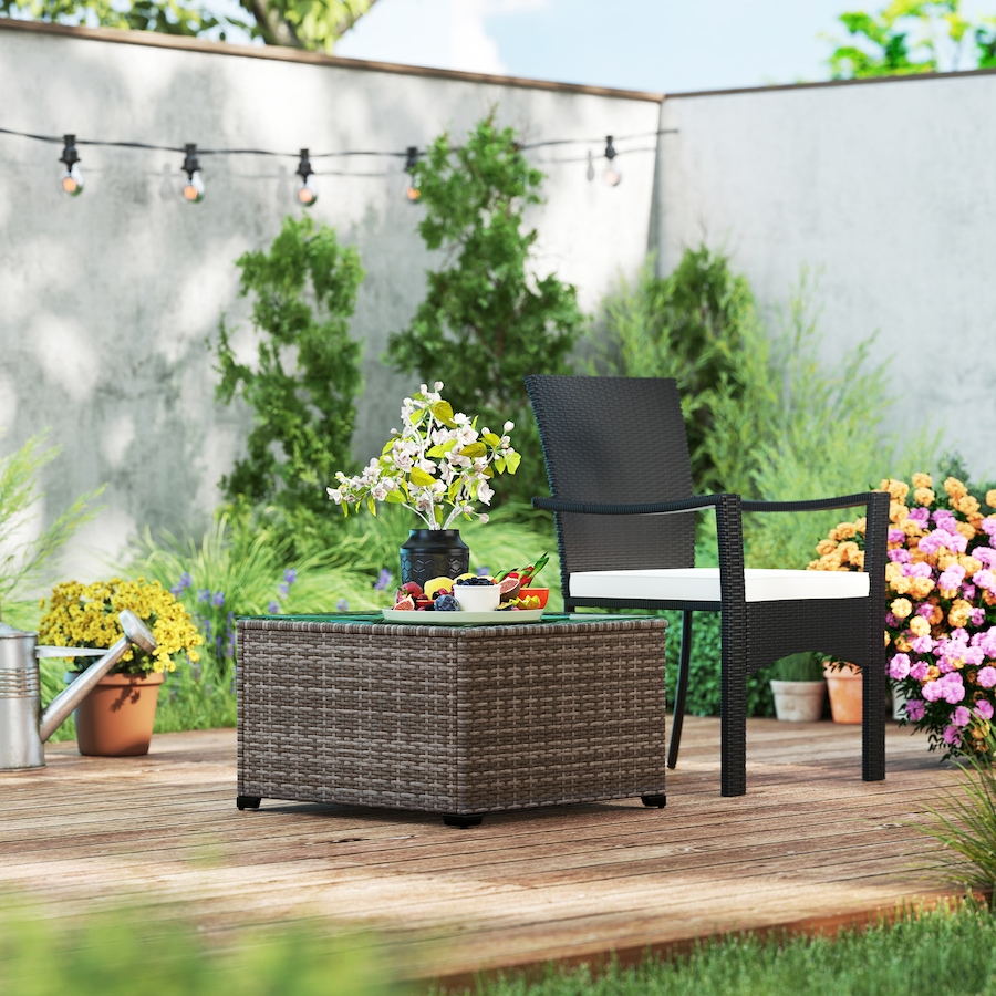Image 968167_ALTMORE7.jpg, Product 968-167 / Price $94.99, Outsunny 24.4" Patio Wicker Coffee Table, PE Rattan Side Tables, Dark Grey from Outsunny on TSC.ca's Home & Garden department