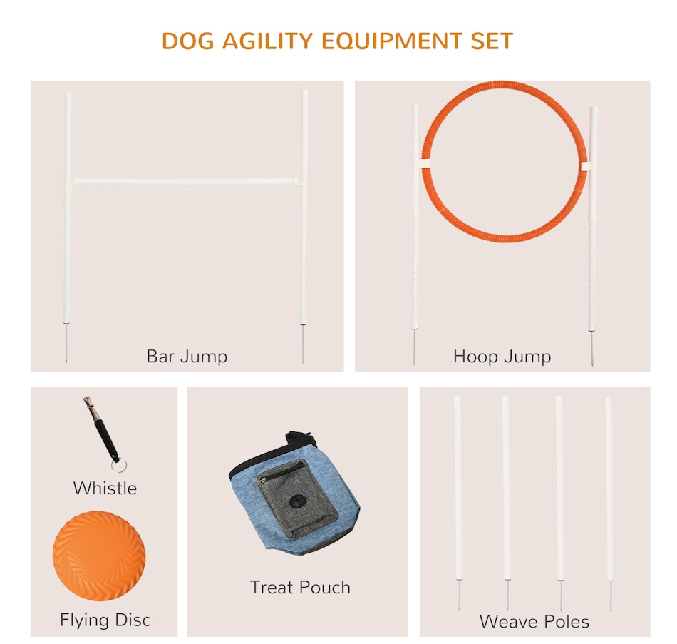 Image 968203_ALTMORE4.jpg, Product 968-203 / Price $33.99, PawHut Dog Agility Training Equipment, 5 Pieces Dog Obstacle Course from PawHut on TSC.ca's Home & Garden department