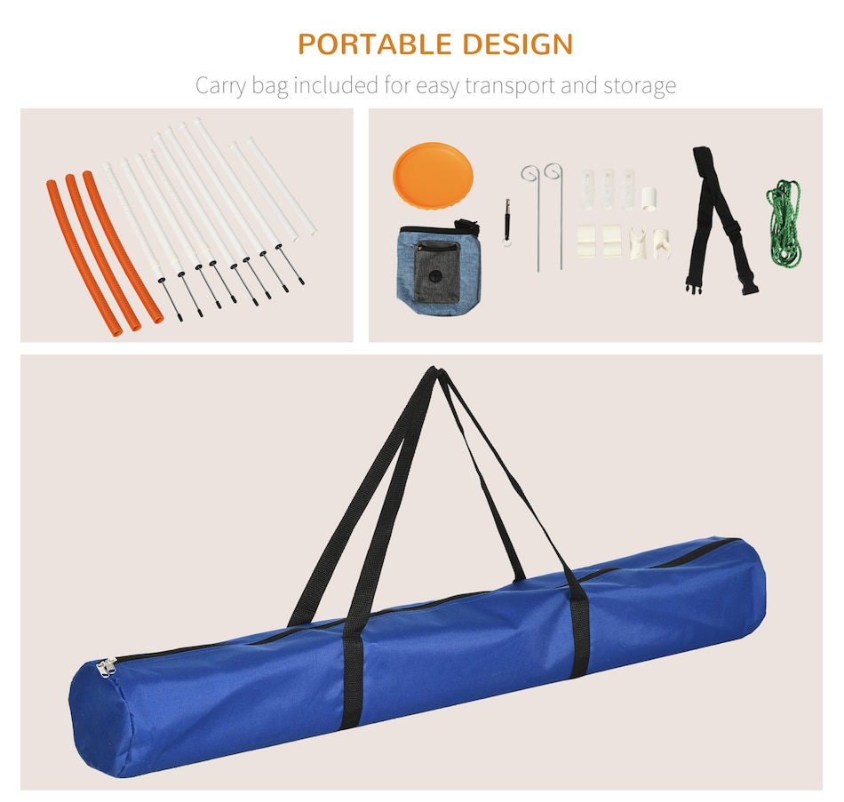 Image 968203_ALTMORE6.jpg, Product 968-203 / Price $33.99, PawHut Dog Agility Training Equipment, 5 Pieces Dog Obstacle Course from PawHut on TSC.ca's Home & Garden department
