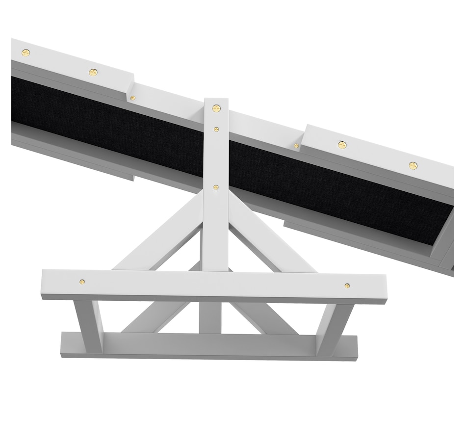 Image 968208_ALTMORE7.jpg, Product 968-208 / Price $66.99, PawHut Wooden Dog Seesaw Pet Agility Equipment for Obedience Training White from PawHut on TSC.ca's Home & Garden department