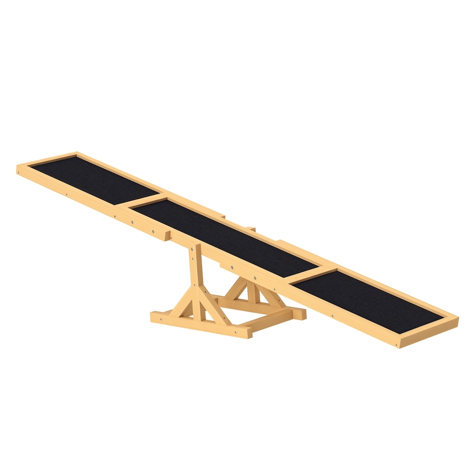 Image 968218.jpg, Product 968-218 / Price $66.99, PawHut Wooden Dog Seesaw Pet Agility Equipment for Obedience Training Yellow from PawHut on TSC.ca's Home & Garden department