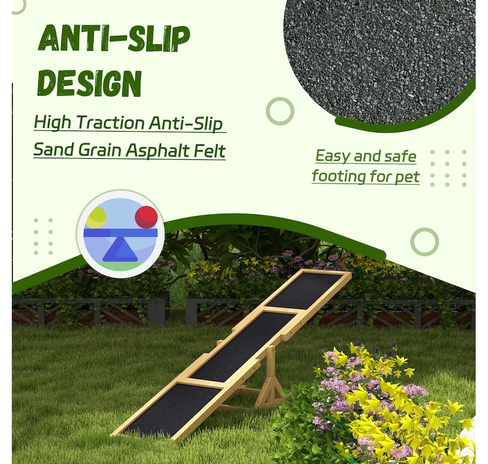 Image 968218_ALTMORE4.jpg, Product 968-218 / Price $66.99, PawHut Wooden Dog Seesaw Pet Agility Equipment for Obedience Training Yellow from PawHut on TSC.ca's Home & Garden department