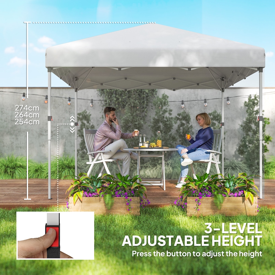 Image 968222_ALTMORE6.jpg, Product 968-222 / Price $159.99, Outsunny 10' x 10' Pop Up Canopy Tent with Removable Sidewalls Carry Bag from Outsunny on TSC.ca's Home & Garden department