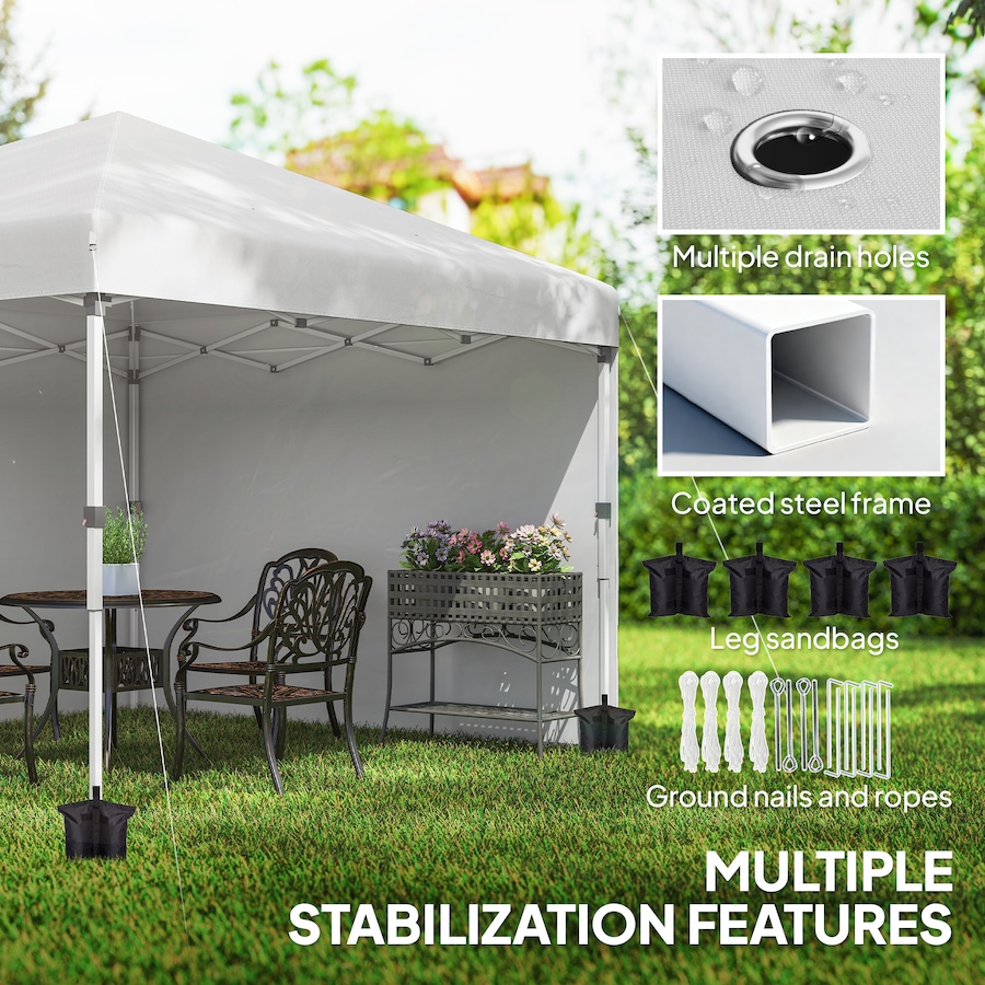 Image 968222_ALTMORE7.jpg, Product 968-222 / Price $159.99, Outsunny 10' x 10' Pop Up Canopy Tent with Removable Sidewalls Carry Bag from Outsunny on TSC.ca's Home & Garden department