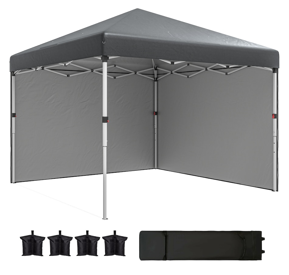 Image 968235.jpg, Product 968-235 / Price $149.99, Outsunny 10' x 10' Pop Up Canopy Tent with Removable Sidewalls Carry Bag from Outsunny on TSC.ca's Home & Garden department