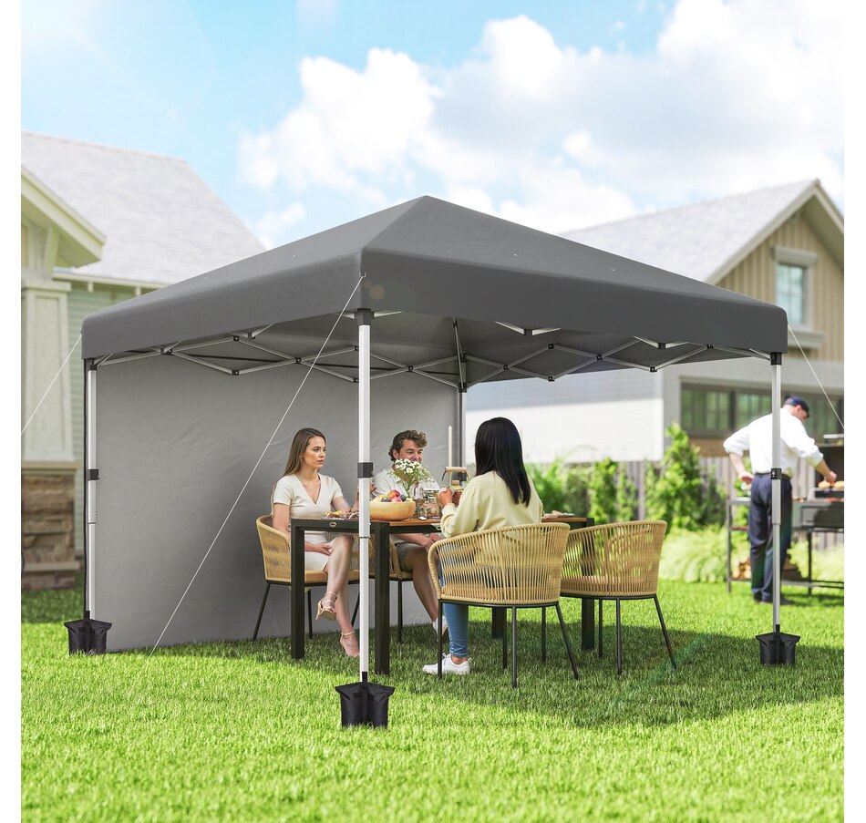 Image 968235_ALTMORE1.jpg, Product 968-235 / Price $149.99, Outsunny 10' x 10' Pop Up Canopy Tent with Removable Sidewalls Carry Bag from Outsunny on TSC.ca's Home & Garden department
