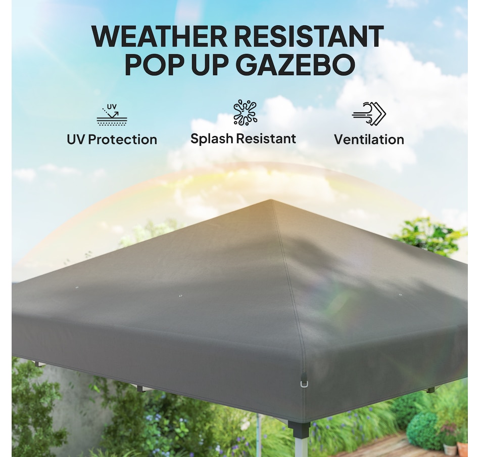 Image 968235_ALTMORE5.jpg, Product 968-235 / Price $149.99, Outsunny 10' x 10' Pop Up Canopy Tent with Removable Sidewalls Carry Bag from Outsunny on TSC.ca's Home & Garden department