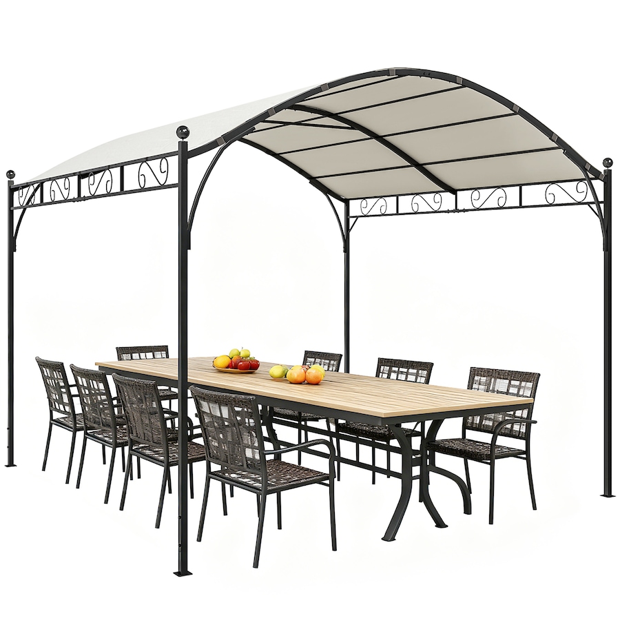 Image 968237.jpg, Product 968-237 / Price $209.99, Outsunny 10' x 10' Pergola UV30+ Canopy Steel Frame, Cream White from Outsunny on TSC.ca's Home & Garden department