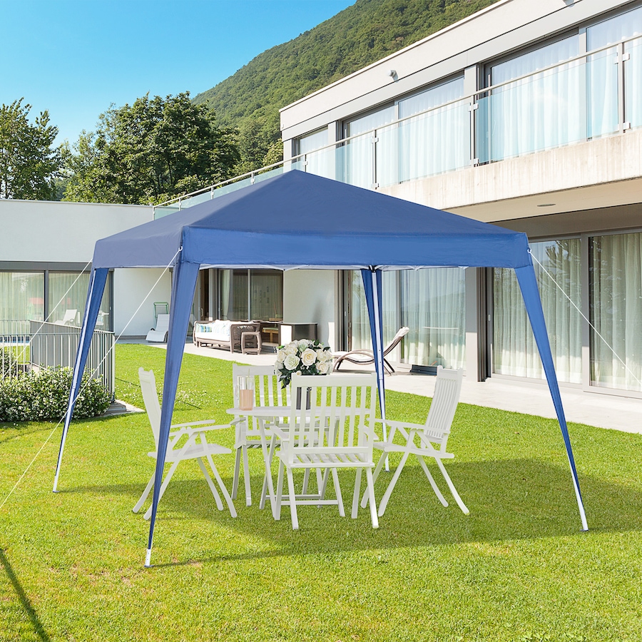 Image 968239_ALTMORE1.jpg, Product 968-239 / Price $94.99, Outsunny 8' x 8' Pop Up Canopy Foldable Outdoor Canopy Tent w/ Bag, Blue from Outsunny on TSC.ca's Home & Garden department
