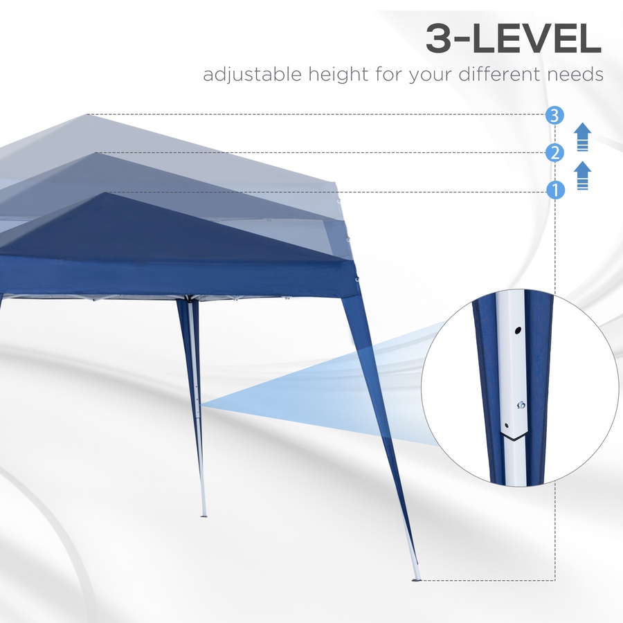 Image 968239_ALTMORE6.jpg, Product 968-239 / Price $94.99, Outsunny 8' x 8' Pop Up Canopy Foldable Outdoor Canopy Tent w/ Bag, Blue from Outsunny on TSC.ca's Home & Garden department