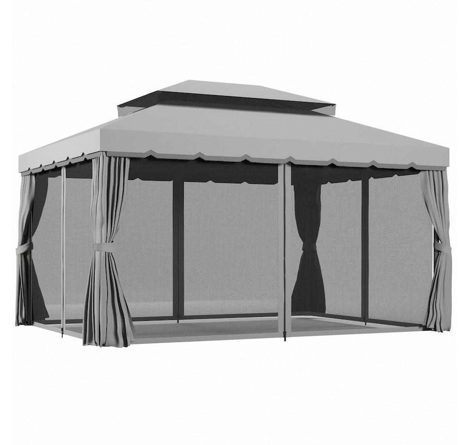 Image 968242.jpg, Product 968-242 / Price $419.99, Outsunny 13' x 10' Outdoor Patio Gazebo Canopy, Medium Grey from Outsunny on TSC.ca's Home & Garden department