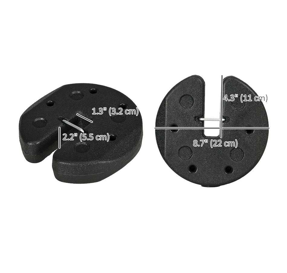 Image 968262_ALTMORE2.jpg, Product 968-262 / Price $49.99, Outsunny Pop Up Canopy Weights Set of 4, Gazebo Tent Weights, Total 26 LBS from Outsunny on TSC.ca's Health & Fitness department