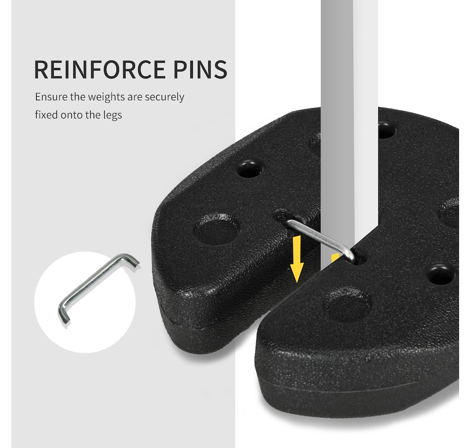 Image 968262_ALTMORE4.jpg, Product 968-262 / Price $49.99, Outsunny Pop Up Canopy Weights Set of 4, Gazebo Tent Weights, Total 26 LBS from Outsunny on TSC.ca's Health & Fitness department