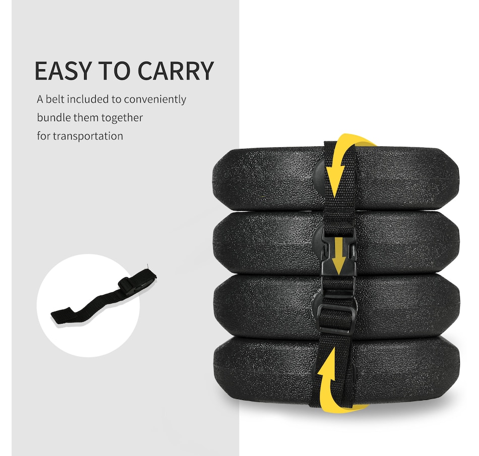 Image 968262_ALTMORE5.jpg, Product 968-262 / Price $49.99, Outsunny Pop Up Canopy Weights Set of 4, Gazebo Tent Weights, Total 26 LBS from Outsunny on TSC.ca's Health & Fitness department