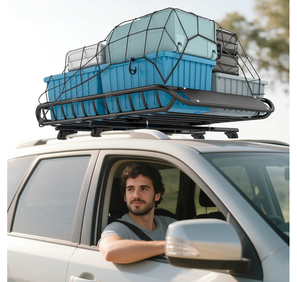 Image 968263_ALTMORE1.jpg, Product 968-263 / Price $134.99, Soozier Roof Rack Cargo Carrier Basket, 330LBS Heavy Duty Roof Basket from Soozier on TSC.ca's Home & Garden department