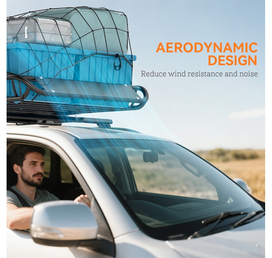 Image 968263_ALTMORE6.jpg, Product 968-263 / Price $134.99, Soozier Roof Rack Cargo Carrier Basket, 330LBS Heavy Duty Roof Basket from Soozier on TSC.ca's Home & Garden department