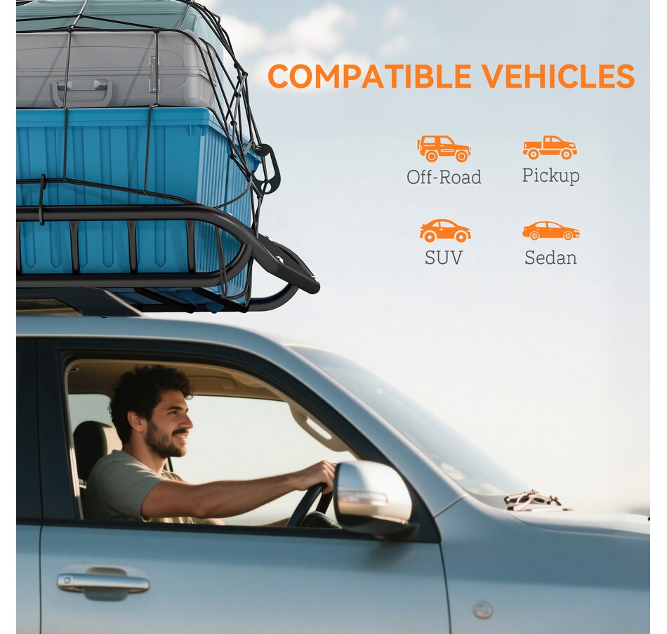 Image 968263_ALTMORE7.jpg, Product 968-263 / Price $134.99, Soozier Roof Rack Cargo Carrier Basket, 330LBS Heavy Duty Roof Basket from Soozier on TSC.ca's Home & Garden department