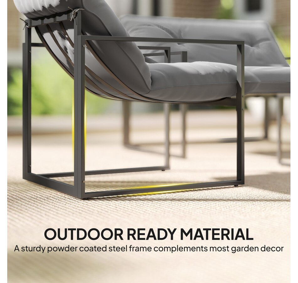 Image 968286_ALTMORE5.jpg, Product 968-286 / Price $285.99, Outsunny 4 Piece Patio Furniture Set with Tempered Glass Table Light Grey from Outsunny on TSC.ca's Home & Garden department