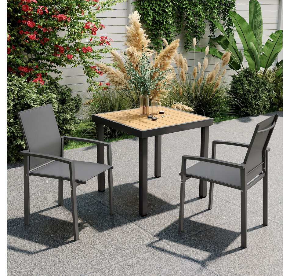 Image 968287_ALTMORE1.jpg, Product 968-287 / Price $99.99, Outsunny Set of 2 Outdoor Garden Chairs, Stackable Patio Dining Chairs from Outsunny on TSC.ca's Home & Garden department