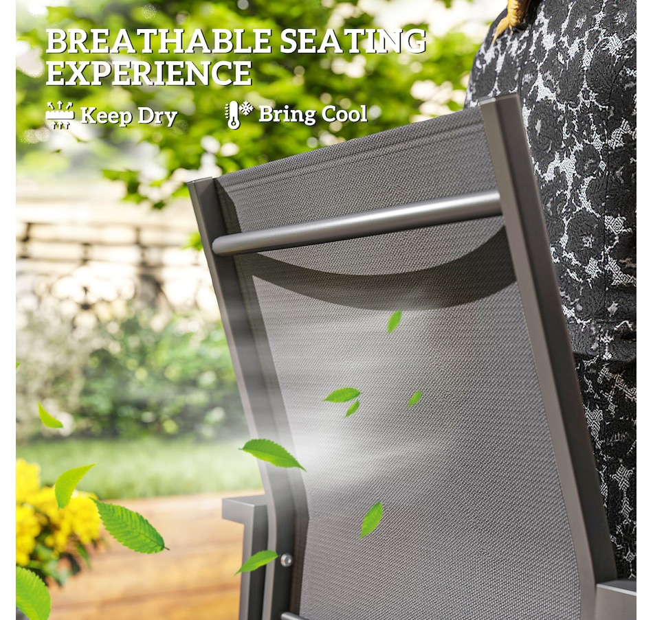 Image 968287_ALTMORE5.jpg, Product 968-287 / Price $99.99, Outsunny Set of 2 Outdoor Garden Chairs, Stackable Patio Dining Chairs from Outsunny on TSC.ca's Home & Garden department