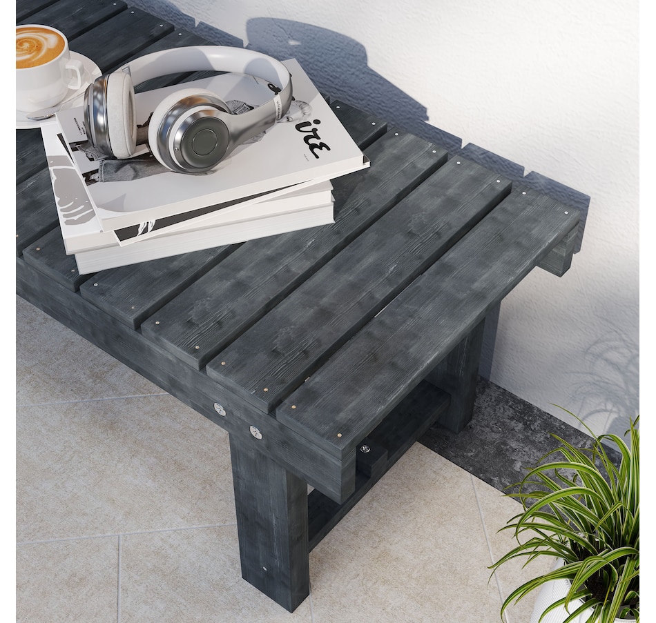 Image 968290_ALTMORE8.jpg, Product 968-290 / Price $72.99, Outsunny 43.25" Outdoor Wood Garden Bench Double Seat Grey from Outsunny on TSC.ca's Home & Garden department