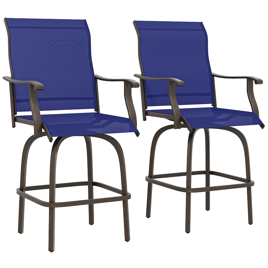 Image 968305.jpg, Product 968-305 / Price $188.99, Outsunny Outdoor Swivel Bar Stools Set of 2 with High Back Curved Armrests from Outsunny on TSC.ca's Home & Garden department