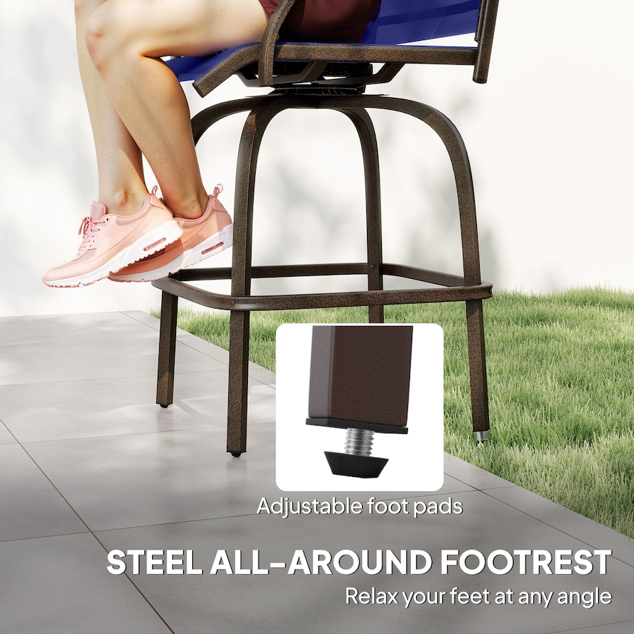 Image 968305_ALTMORE6.jpg, Product 968-305 / Price $188.99, Outsunny Outdoor Swivel Bar Stools Set of 2 with High Back Curved Armrests from Outsunny on TSC.ca's Home & Garden department