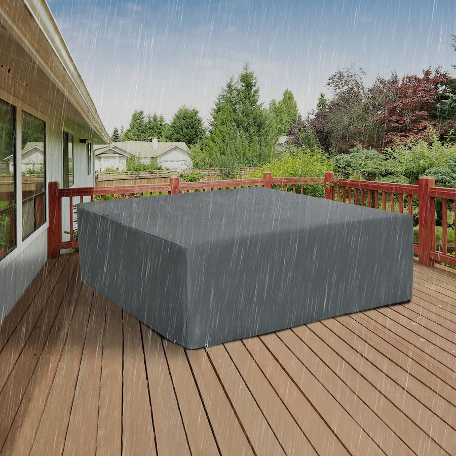 Image 968308_ALTMORE1.jpg, Product 968-308 / Price $54.99, Outsunny Patio Furniture Covers Waterproof 600D, 80.7" x 75.6" x 24", Grey from Outsunny on TSC.ca's Home & Garden department