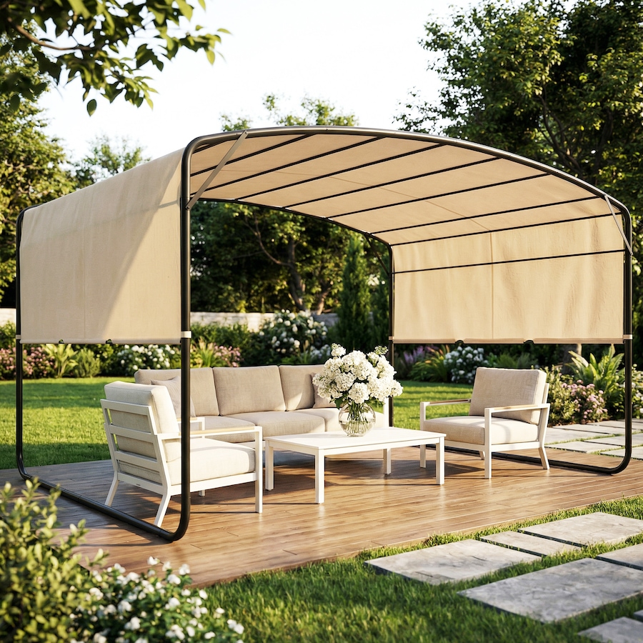 Image 968325_ALTMORE1.jpg, Product 968-325 / Price $269.99, Outsunny 10' x 13' Retractable Pergola Canopy, Outdoor Metal Pergola Gazebo from Outsunny on TSC.ca's Home & Garden department