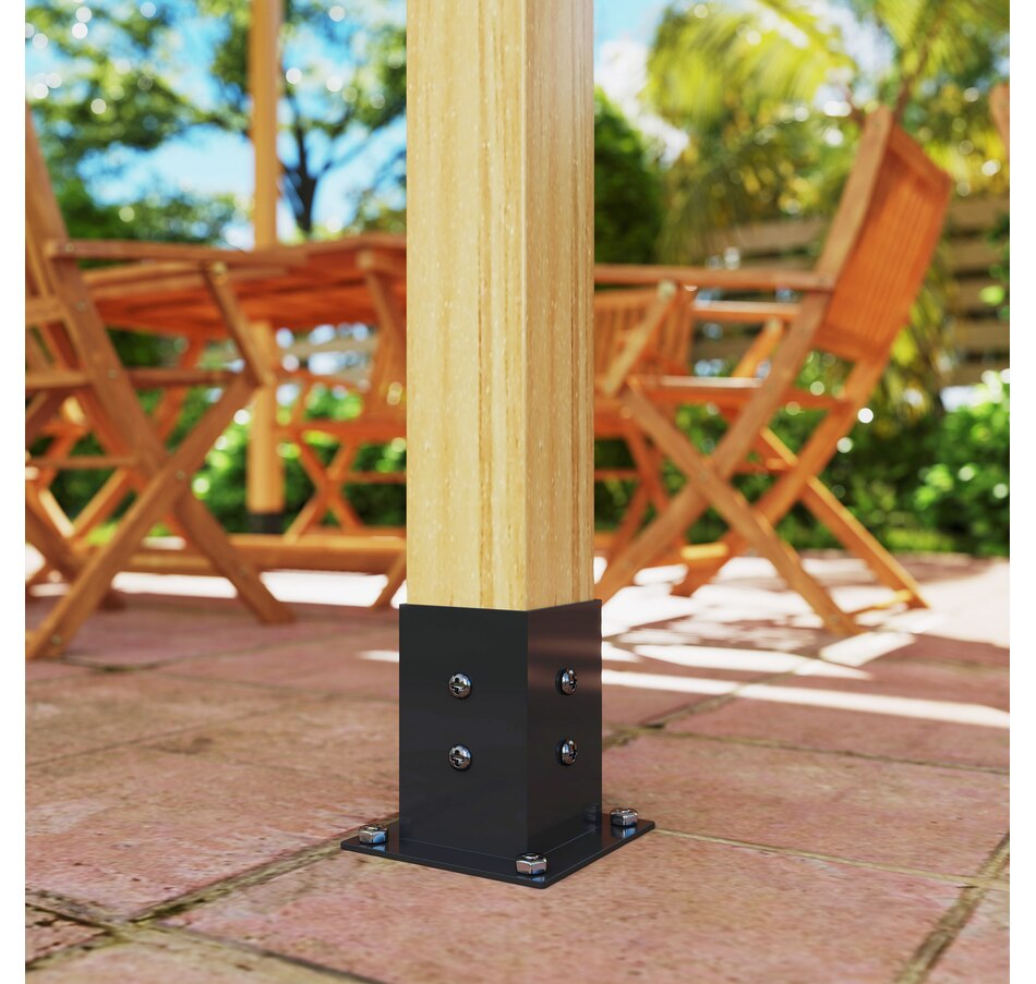 Image 968326_ALTMORE6.jpg, Product 968-326 / Price $188.99, Outsunny 12PCS Pergola Brackets Kit for 4x4 (Actual 3.6x3.6 inch) Lumber from Outsunny on TSC.ca's Home & Garden department