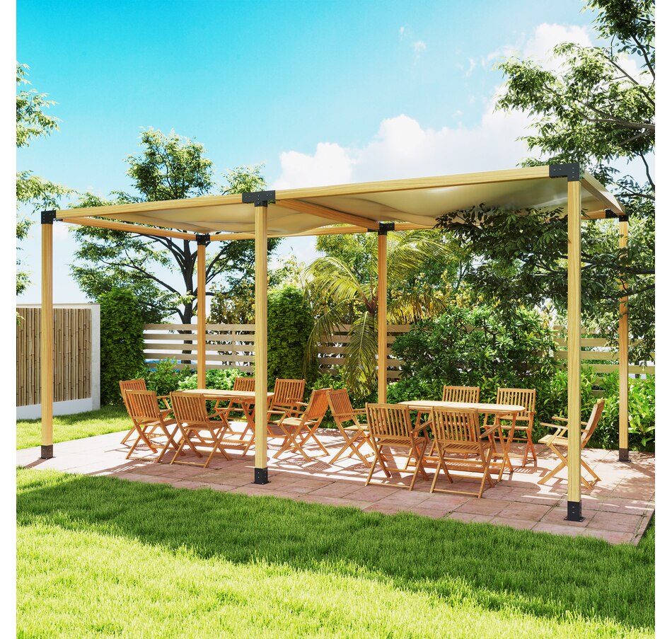 Image 968326_ALTMORE7.jpg, Product 968-326 / Price $188.99, Outsunny 12PCS Pergola Brackets Kit for 4x4 (Actual 3.6x3.6 inch) Lumber from Outsunny on TSC.ca's Home & Garden department