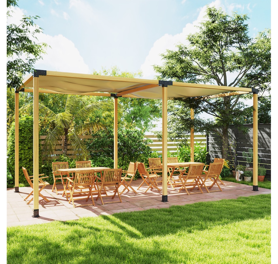 Image 968326_ALTMORE8.jpg, Product 968-326 / Price $188.99, Outsunny 12PCS Pergola Brackets Kit for 4x4 (Actual 3.6x3.6 inch) Lumber from Outsunny on TSC.ca's Home & Garden department