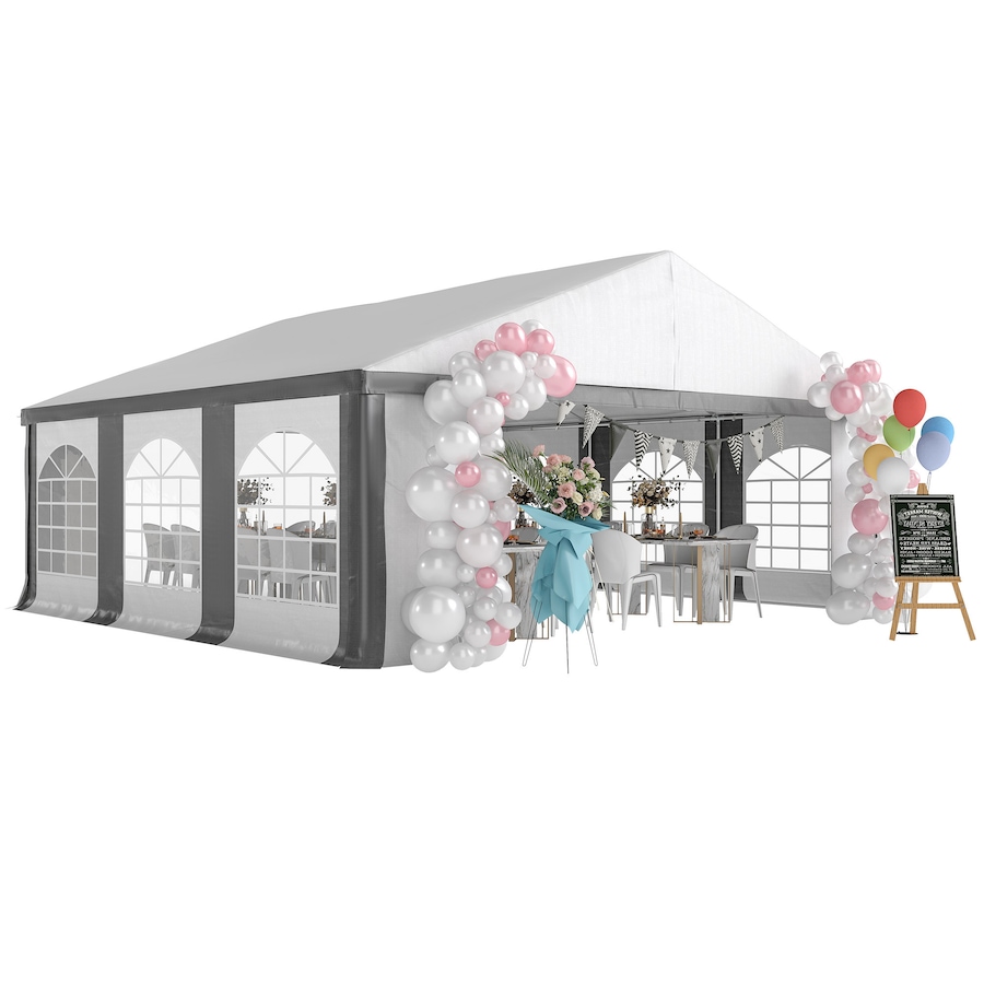 Image 968332.jpg, Product 968-332 / Price $586.99, Outsunny 20' x 20' Heavy Duty Party Tent, Carport Garage Canopy, Grey from Outsunny on TSC.ca's Home & Garden department