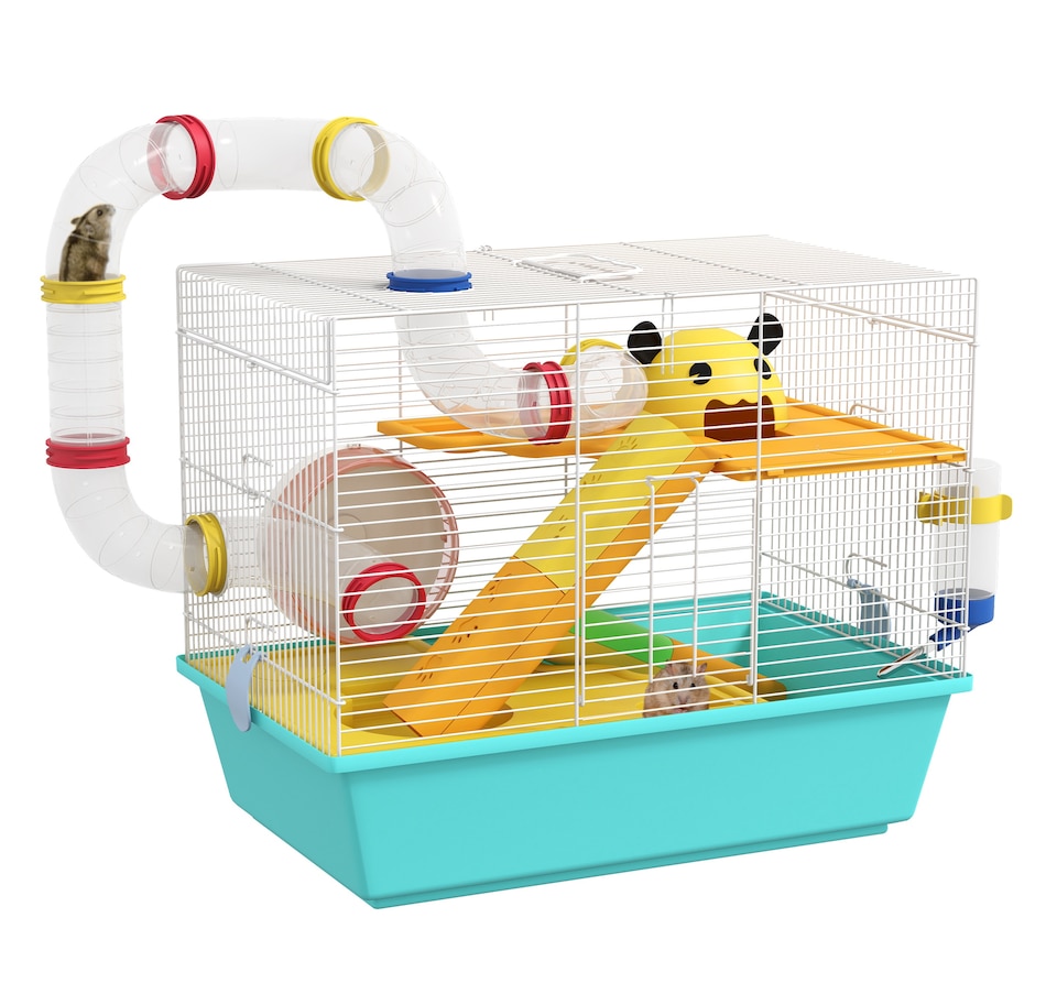 Image 968354.jpg, Product 968-354 / Price $49.99, PawHut Hamster Cage for Dwarf Hamster, Gerbil with Tunnels, Water Bottle from PawHut on TSC.ca's Home & Garden department