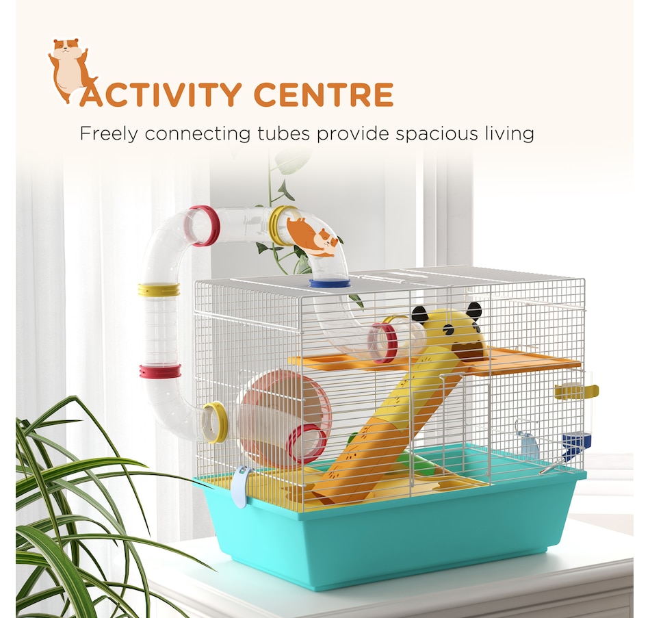 Image 968354_ALTMORE3.jpg, Product 968-354 / Price $49.99, PawHut Hamster Cage for Dwarf Hamster, Gerbil with Tunnels, Water Bottle from PawHut on TSC.ca's Home & Garden department