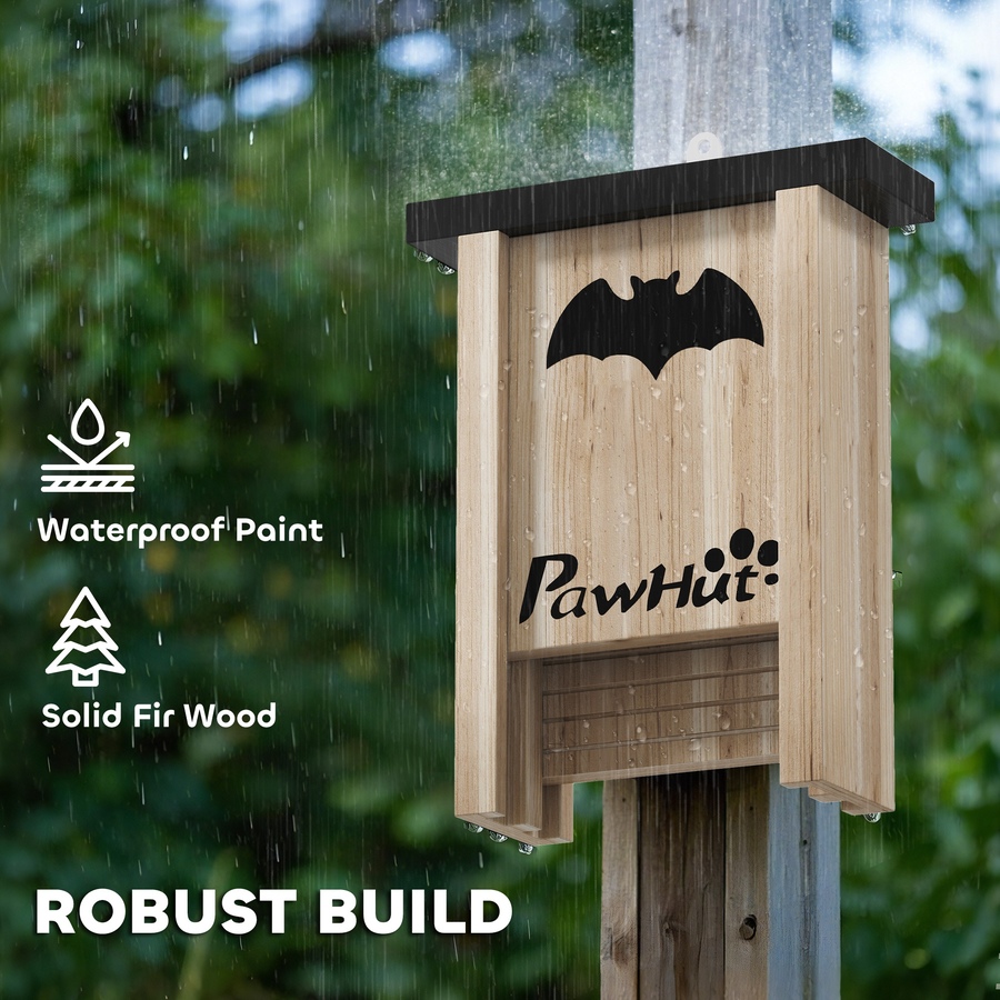 Image 968359_ALTMORE4.jpg, Product 968-359 / Price $54.99, PawHut Bat Boxes, Pack of 3 Wooden Bat Houses for Outdoor, Garden, Farm from PawHut on TSC.ca's Home & Garden department
