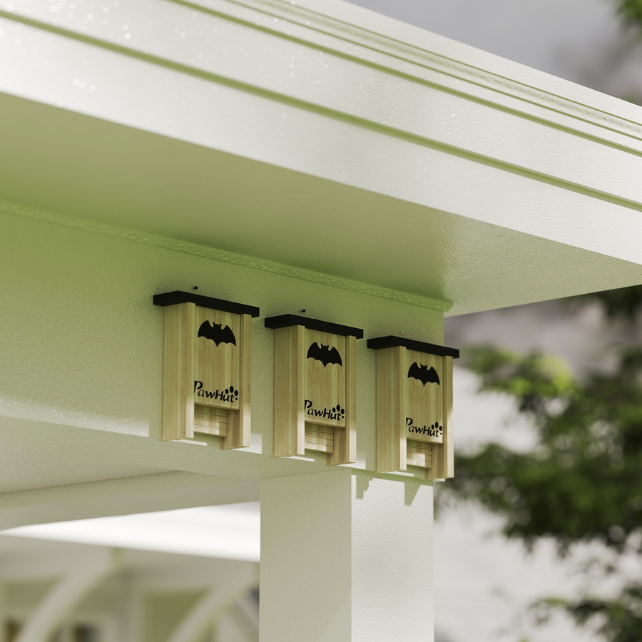 Image 968359_ALTMORE6.jpg, Product 968-359 / Price $54.99, PawHut Bat Boxes, Pack of 3 Wooden Bat Houses for Outdoor, Garden, Farm from PawHut on TSC.ca's Home & Garden department