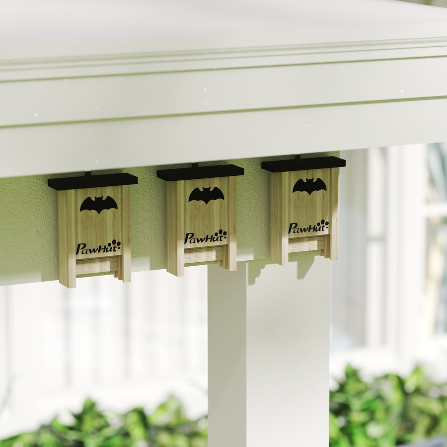 Image 968359_ALTMORE7.jpg, Product 968-359 / Price $54.99, PawHut Bat Boxes, Pack of 3 Wooden Bat Houses for Outdoor, Garden, Farm from PawHut on TSC.ca's Home & Garden department