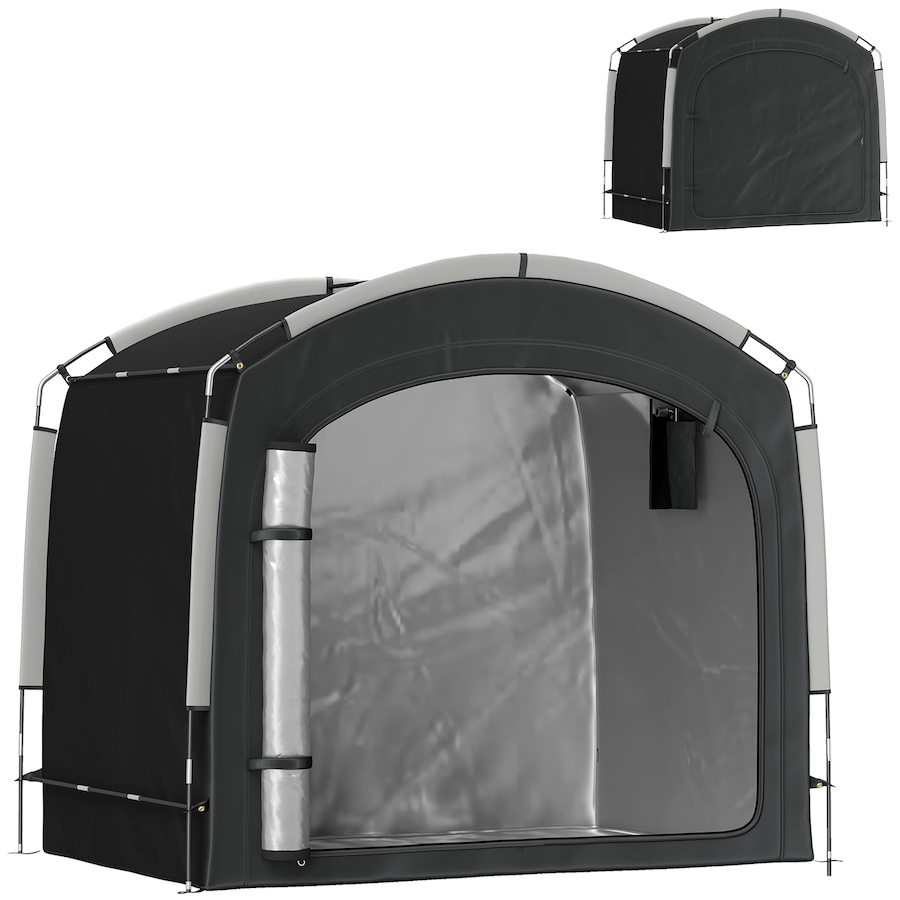 Image 968362.jpg, Product 968-362 / Price $84.99, Outsunny Bike Storage Tent Shed with Carry Bag for 3-4 Bikes, Black from Outsunny on TSC.ca's Home & Garden department