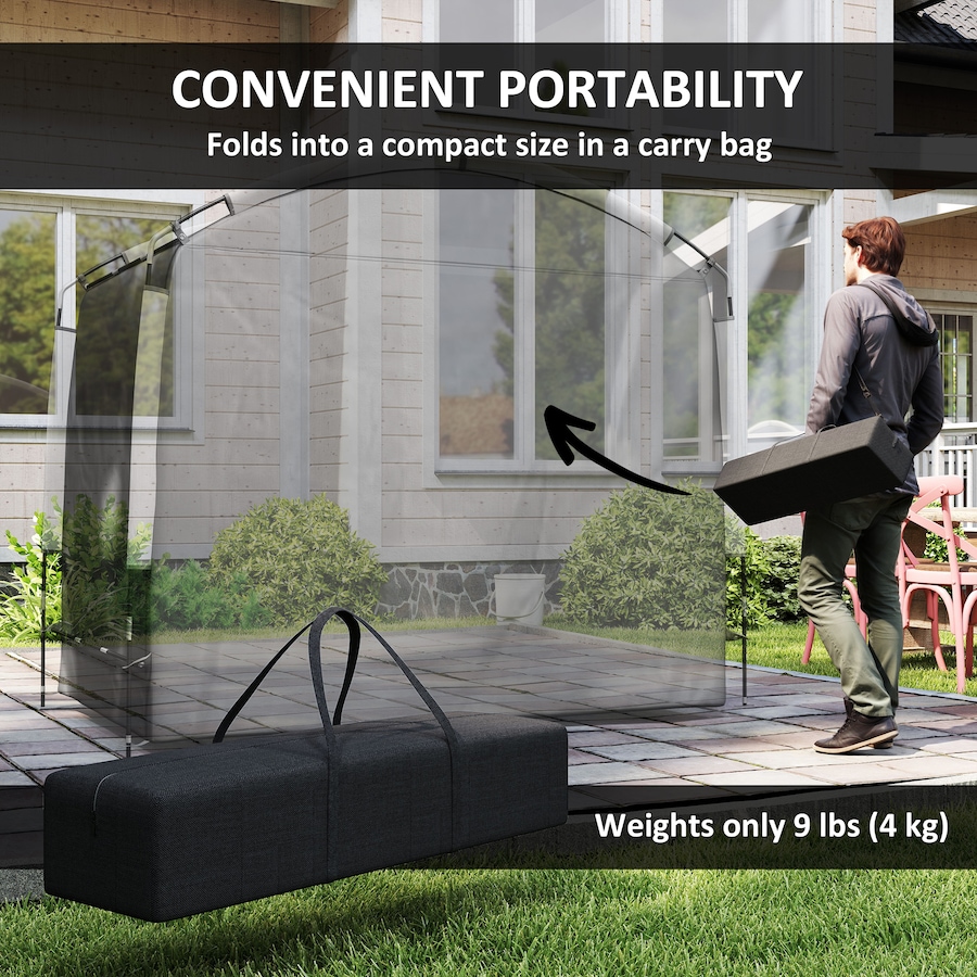 Image 968362_ALTMORE6.jpg, Product 968-362 / Price $84.99, Outsunny Bike Storage Tent Shed with Carry Bag for 3-4 Bikes, Black from Outsunny on TSC.ca's Home & Garden department