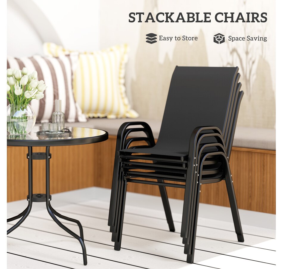 Image 968370_ALTMORE12.jpg, Product 968-370 / Price $224.99, Outsunny 5 Pieces Patio Dining Set, 4 Seater Garden Furniture from Outsunny on TSC.ca's Home & Garden department