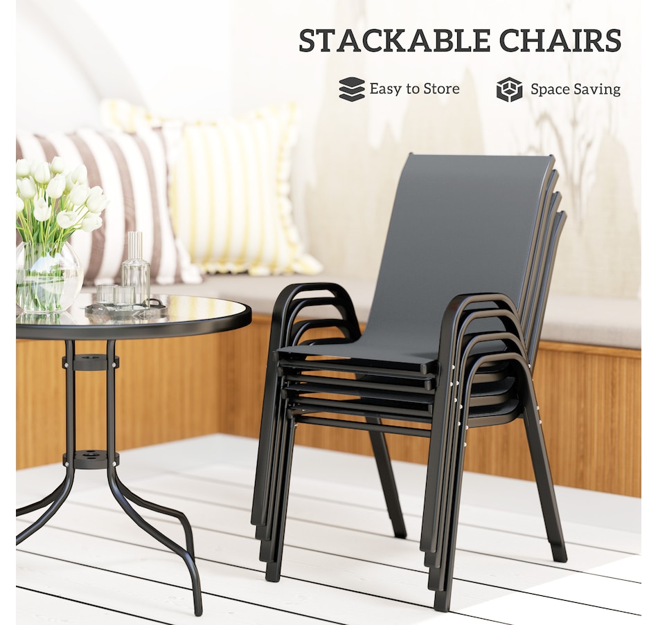 Image 968370_ALTMORE3.jpg, Product 968-370 / Price $224.99, Outsunny 5 Pieces Patio Dining Set, 4 Seater Garden Furniture from Outsunny on TSC.ca's Home & Garden department