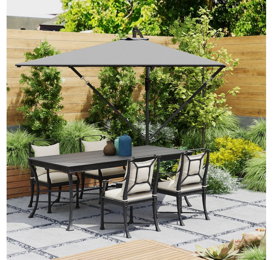 Image 968371_ALTMORE17.jpg, Product 968-371 / Price $139.99, Outsunny Patio Offset Umbrella with UPF 50+ UV Protection, Cover from Outsunny on TSC.ca's Home & Garden department