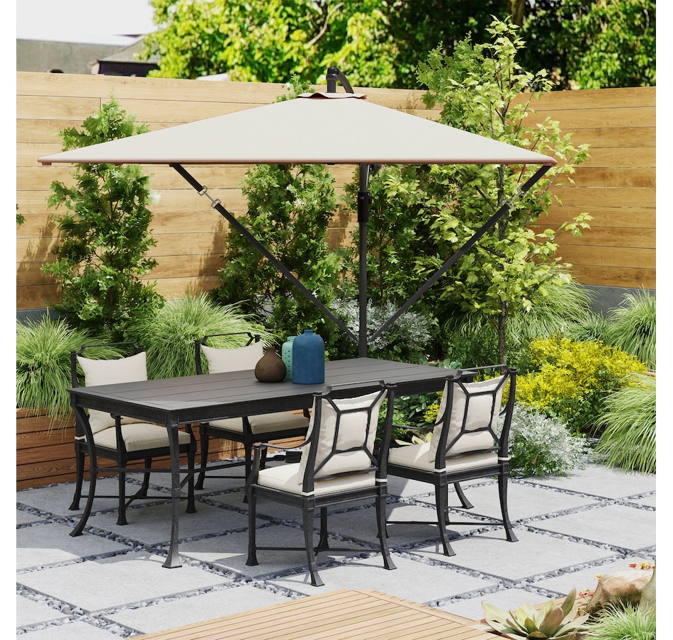 Image 968371_ALTMORE8.jpg, Product 968-371 / Price $139.99, Outsunny Patio Offset Umbrella with UPF 50+ UV Protection, Cover from Outsunny on TSC.ca's Home & Garden department