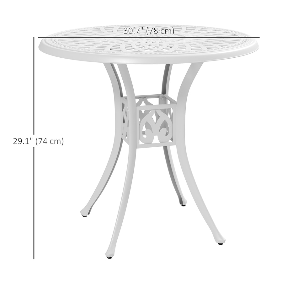 Image 968372_ALTMORE11.jpg, Product 968-372 / Price $159.99 - $169.99, Outsunny 30-inch Round Patio Dining Table from Outsunny on TSC.ca's Home & Garden department