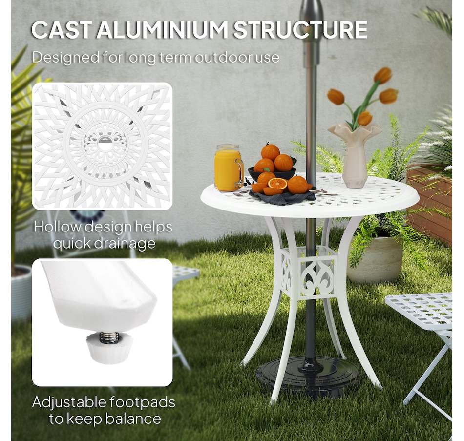 Image 968372_ALTMORE12.jpg, Product 968-372 / Price $159.99 - $169.99, Outsunny 30-inch Round Patio Dining Table from Outsunny on TSC.ca's Home & Garden department