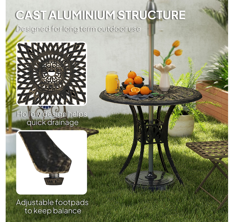 Image 968372_ALTMORE3.jpg, Product 968-372 / Price $159.99 - $169.99, Outsunny 30-inch Round Patio Dining Table from Outsunny on TSC.ca's Home & Garden department