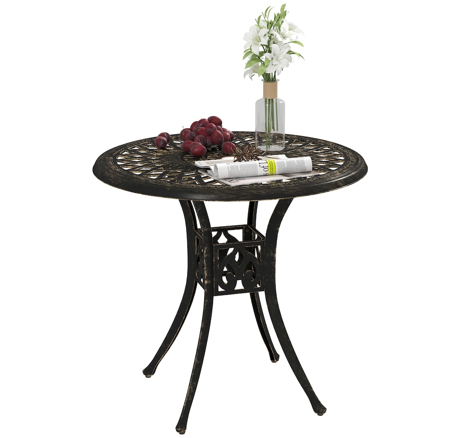 Image 968372_ST01.jpg, Product 968-372 / Price $159.99 - $169.99, Outsunny 30-inch Round Patio Dining Table from Outsunny on TSC.ca's Home & Garden department