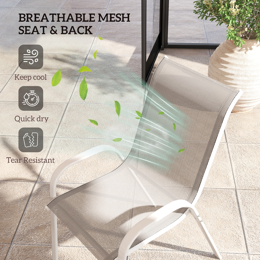 Image 968385_ALTMORE4.jpg, Product 968-385 / Price $164.99, Outsunny Set of 4 Outdoor Patio Dining Chairs Stackable Lawn Chairs from Outsunny on TSC.ca's Home & Garden department